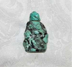 Antique Chinese Turquoise Snuff Bottle 19th Century - Picture 1 of 4