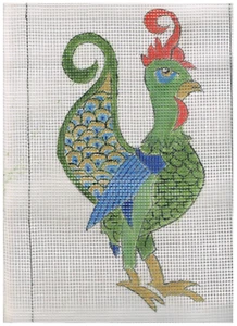 Needlework Tapestry Canvas. Hand painted bird design. use own wool. One only. - Picture 1 of 3