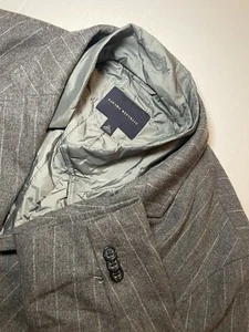 Banana Republic 2 In 1 Gray Sports Blazer Jacket Remivable Layer Sz XL - Picture 1 of 11