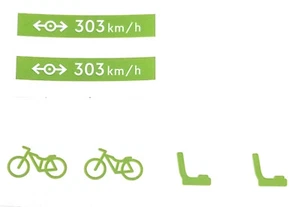 LEGO Sticker 60337 Aufkleber  Waggon Fahrrad / Sitzplatz - Bild 1 von 1