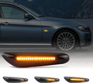 2pcs Amber LED Side Marker Turn Signal Lights for BMW 1/3/5series,x3 e83,x1 e84 - Picture 1 of 8