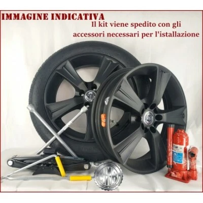 SP154100 RUOTINO DI SCORTA 125 80 17 IN LEGA CRIC CHIAVE X TUTTE LE FIAT S - Immagine 1 di 3