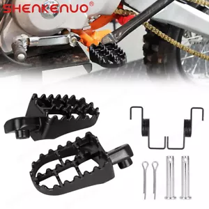 Par de estriberas de aluminio izquierda derecha reposapiés ancho grasa para motocicleta - Imagen 1 de 10