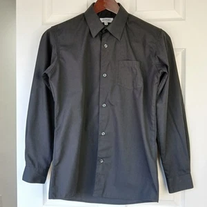Gioberti Single Needle Tailoring Kids Black Dress Shirt sz 16 long sleeve unisex - Picture 1 of 11