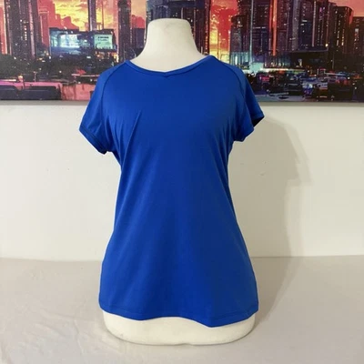 Camisa deportiva Aviva azul para mujer talla mediana  Foto 1 de 4