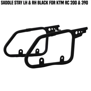 SADDLE STAY LH & RH BLACK FIT FOR KTM RC 200 & 390 - Picture 1 of 6