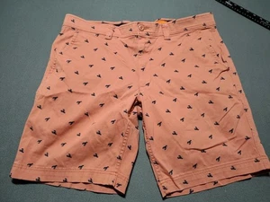 St John's Bay Chino Shorts Men 40x9.5 Blush Preppy Classic Nautical Golf Beach - Picture 1 of 10