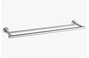 NUOVO!!! Kohler 14375-CP Kohler Purist Portasciugamani Doppio 24" Cromo Lucido 215€ - Foto 1 di 11