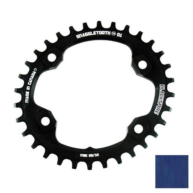 corona snaggletooth ovale 96/32t shimano xt m8000 blu Blackspire mtb - Immagine 1 di 1