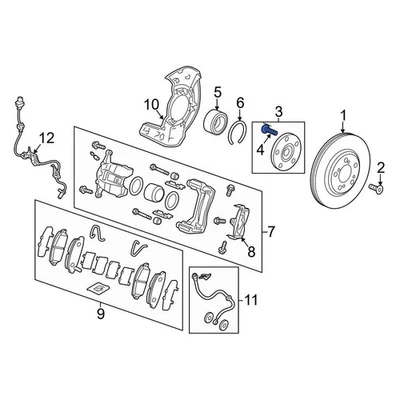 For Acura MDX 2007-2024 Acura 90113SHJA01 Wheel Lug Stud Foto 1 de 4