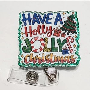 Weihnachten Abzeichen Rolle ID Mitarbeiter Geschenk Strumpf Füller Urlaub Xmas  - Bild 1 von 1