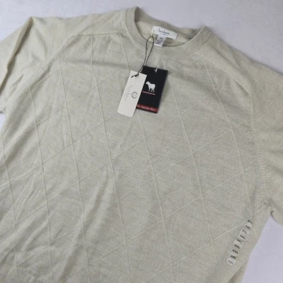 Turnbury XXL 100% шерсти мериноса Argyle свитер мужской одежды ворота вязаный - Изображение 1 из 4