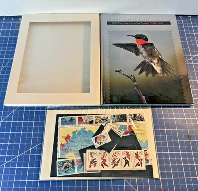 1992 USPS Commemorative Stamp Collection hardcover book with Mint Stamps - Image 1 of 4
