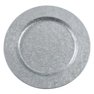 Polished Galvanized Charger Plates (Set of 4) - Picture 1 of 5