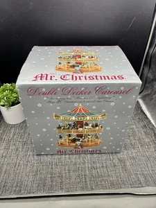 2005 Mr. Christmas Doppeldecker Karussell 30 Lieder OVP. Neuer offener Karton - Bild 1 von 10