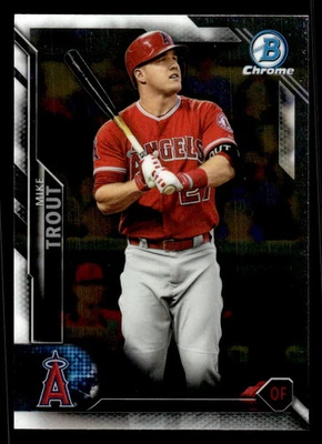 2016 BOWMAN CHROME MIKE TROUT 1 MINT BASE CHROME VENDING LOS ANGELES ANGELS - Image 1 of 2