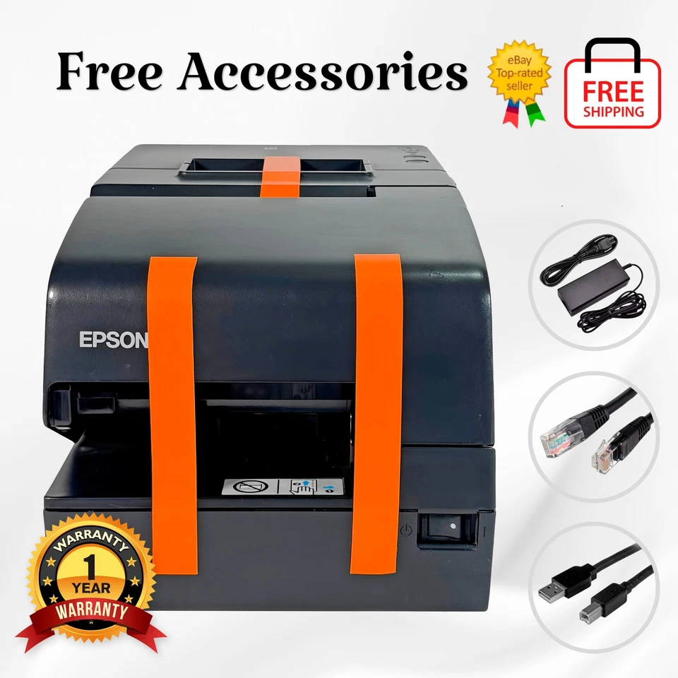 Epson TM-H6000V Multifunction POS Receipt Printer USB LAN Serial 1 YR WARRANTY - Image 1 of 4