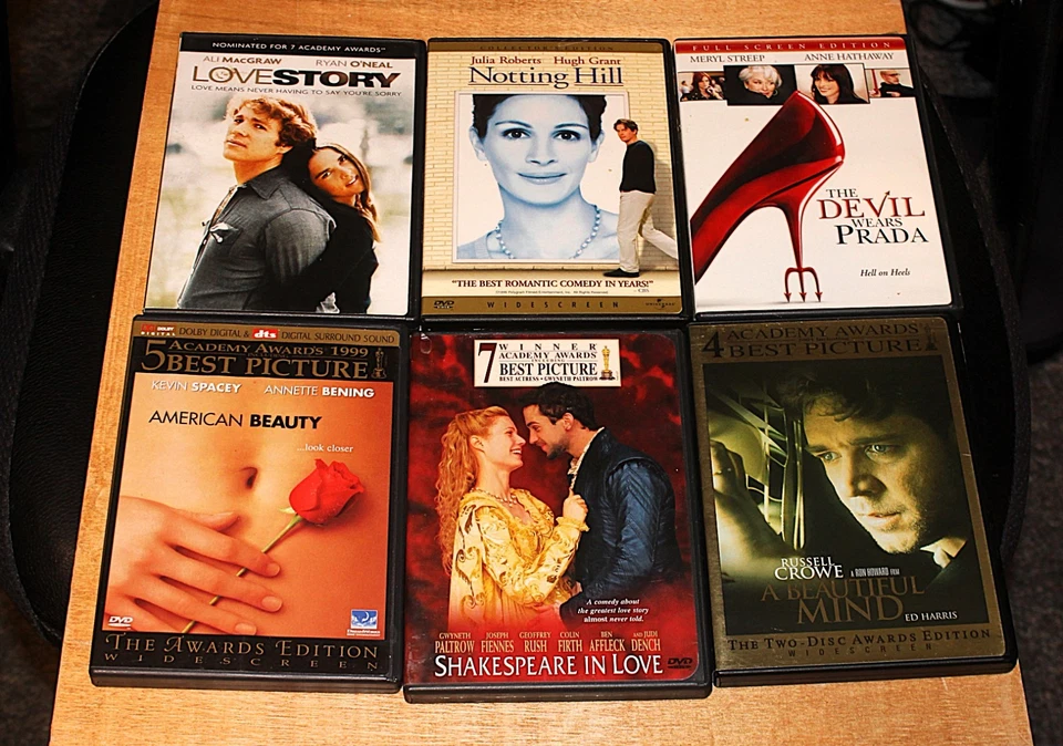 DVD LOT OF 6 BOX OFFICE HIT MOVIES: ALL HAVE BEEN INSPECTED - Image 1 of 1