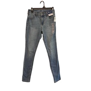 Pantalones de mezclilla Old Navy de tiro alto Wow súper ajustados para mujer talla 2 lavado ligero elástico - Imagen 1 de 4
