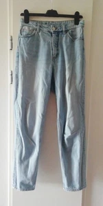 Monki Taiki High Waist Tapered Ankle length Vintage Wash Blue Jeans W28 - Picture 1 of 4