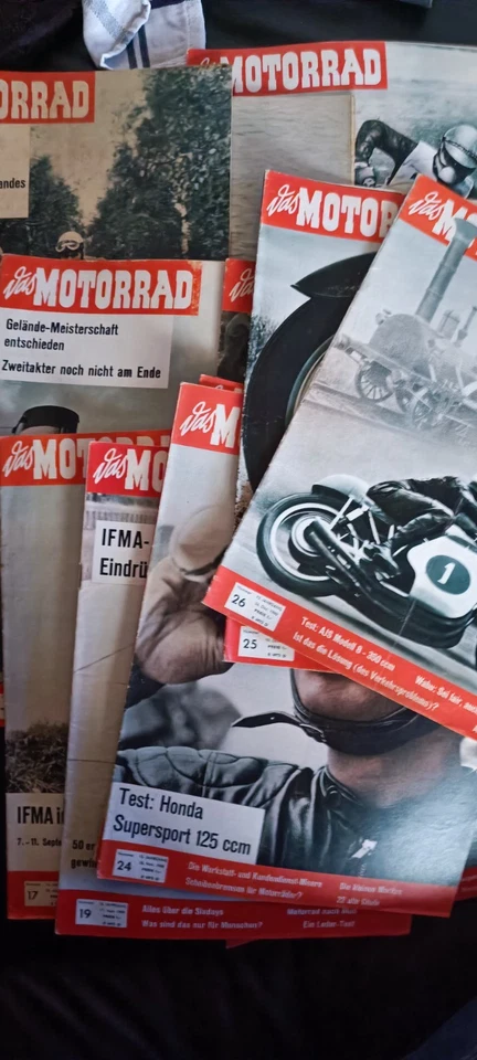 14x Das Motorrad Zeitschrift   1960 Vintage Zündapp Kreidler  - Bild 1 von 4