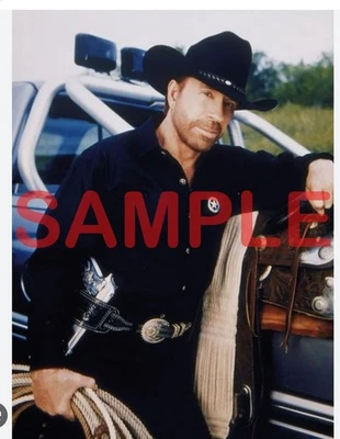 Chuck Norris Texas Ranger Television Series Color Tabletop Standee or 8" X 10" P - Image 1 of 2
