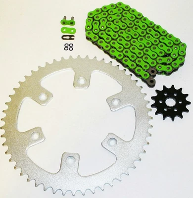 Honda 125 CR125 R 1987-2003 cadena junta tórica verde y piñón 13/51 114L Foto 1 de 4