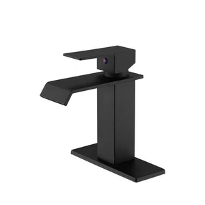 Single-Handle Single-Hole Bathroom Faucet with Drip-Free Vanity Sink Faucet in - Picture 1 of 5