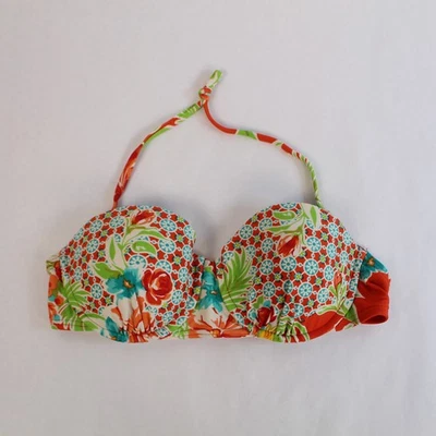 Bikini Lab Women's Floral Bohemian Tie Halter Top Size S - Good Condition - Image 1 of 4