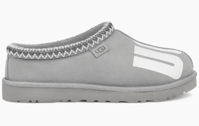 UGG 拖鞋 Chopd Tasman 麂皮绒 Cobble 灰色 尺码 11 全新带盒 — 第 1/4 张图片