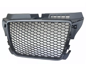 Frontgrill für Audi A3 8P 09-12 Kühlergrill Wabengrill Grill ohne Emblem schwarz - Bild 1 von 4