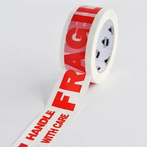 Fragile Handle w/ Care Printed Shipping & Packaging Tape 2 Mil - 2" x 110 Yards - Picture 1 of 10