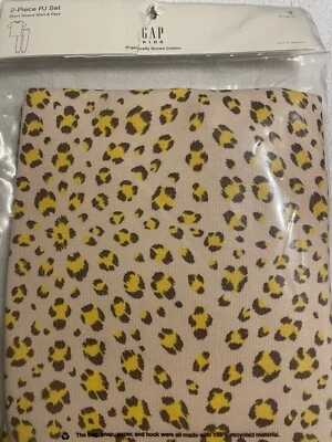 NWT Gap Kids Short Sleeve Top Long Bottoms Animal Print Snug Fit PJ Set Size 4 - Image 1 of 4