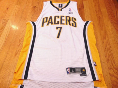 NWOT VINTAGE REEBOK NBA INDIANA PACERS JERMAINE O'NEAL SWINGMAN JERSEY SIZE L Cover