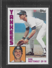 1984 TOPPS # 8 DON MATTINGLY ROOKIE NICE CARD