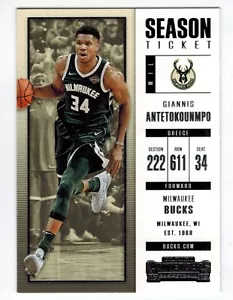 GIANNIS ANTETOKOUNMPO 2017-18 Panini Contenders #3 - Picture 1 of 2