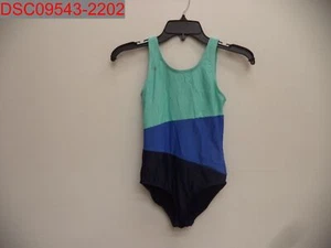 Stain, Gap Kids Girls Aqua Tide Colorblock One-Piece Swimsuit M (8) 50079164950 - Picture 1 of 10