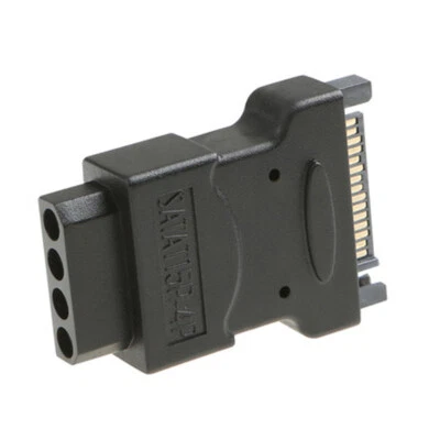 Q10 15pin SATA zu 4pin Molex Adapter Netzadapter - 15pin Stecker auf 4pin Buchse - Bild 1 von 4