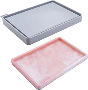 Rolling Tray Mold for Resin Silicone Tray Mold with Sides, Large Rolling Tray Re - Picture 1 of 7