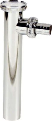 OMPTEA Verstellrohr Messing verchromt mit Verschraubung 3/4"