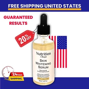 KOJIC ACID Skin Whitening Fade Spots Serum Dark Spot Cream 50ml/1.69 fl.oz USA. - Picture 1 of 5