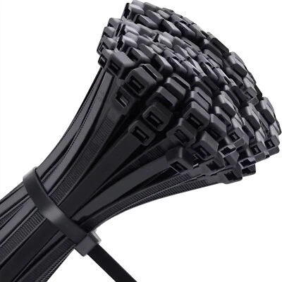 10 bis 5000 Stck | Kabelbinder | SCHWARZ UV -Beständig | sehr hohe Zugfestigkeit - Bild 1 von 4