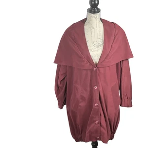 Vintage 80er seltene Damen Gr. Kapuzenjacke weinrot von Tunnel Italy - Bild 1 von 12