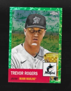 TREVOR ROGERS 2022 Topps Chrome Platinum #190 TOILE WHITE GREEN REFRACTOR /99 - Picture 1 of 2