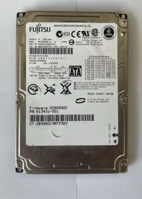 Fujitsu MHV2060BH 2.5" 60gb 5400rpm SATA HDD HP Elitebook 840 G3 HD - Image 1 of 4