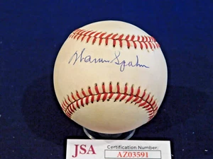 Warren Spahn (D. 2003) Signed / Autographed ONL Bart Giamatti Baseball JSA COA B - Picture 1 of 6