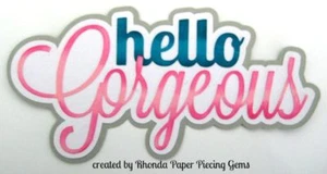 WUNDERSCHÖNES Mädchen Titel Paper Piecing für vorgefertigte Sammelalbum Seiten STANZT von Rhonda - Bild 1 von 1