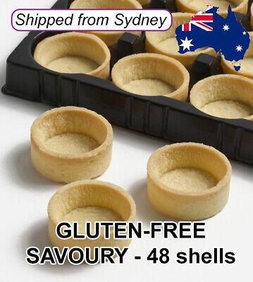GLUTEN FREE MINI Round SAVOURY Tart Shells Tray Dessert Buffet 4cm - 48 Shells • 30.95$