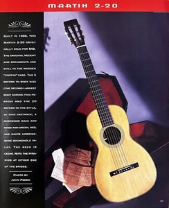 Martin 2-20 Gitarre Fotodruck Werbung - John Peden - Bild 1 von 1