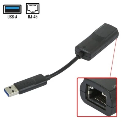 USB 3.0 to Ethernet RJ45 CAT5/6 Gigabit Extension Adapter Converter Cable LAN  - Image 1 of 4